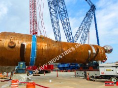 Irizar WR1200 1,200 MT conventional welding rotator installed at Georgia Power Plant in the USA